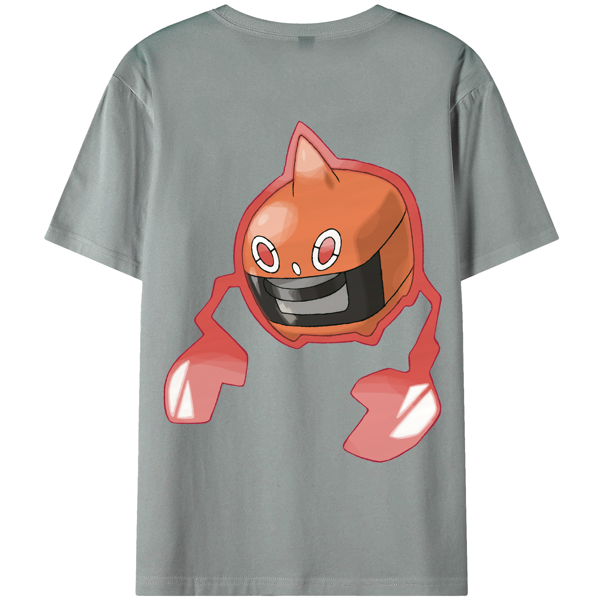 （画像用） ポケットモンスター Pokémon 綿100％ メンズ半袖Tシャツ（バックプリント） 通気性